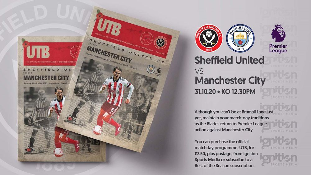 Sheffield United FC - Last chance to order UTB to receive before Man City