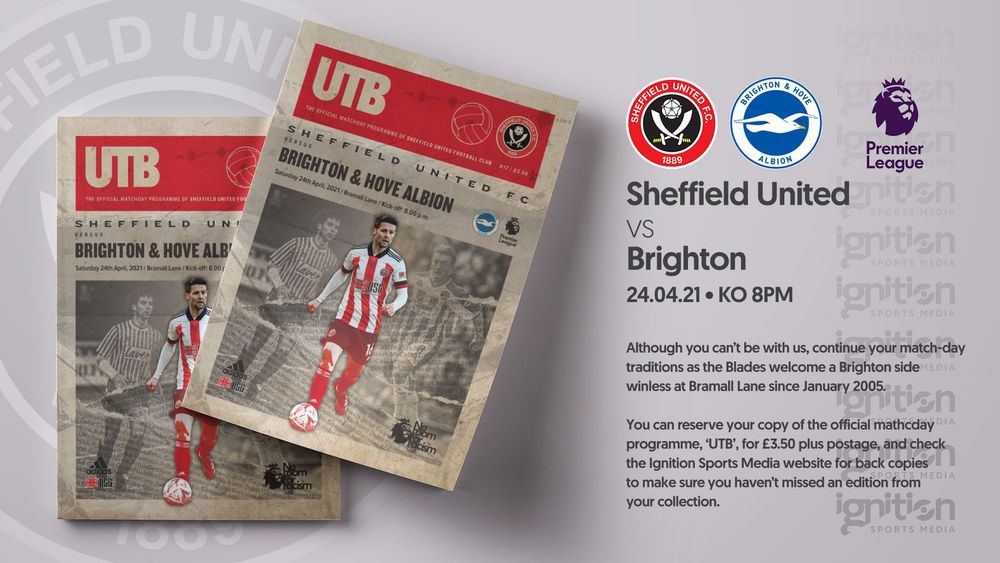 UTB - Brighton - Order by 5pm today to receive before the game